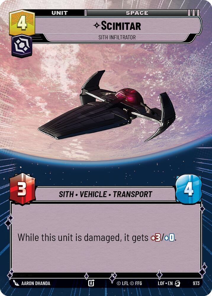 Scimitar - Sith Infiltrator (Hyperspace Foil)