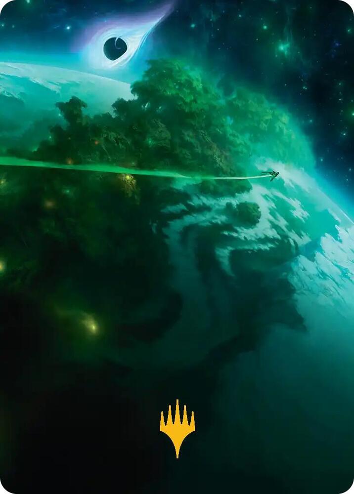 Evendo, Waking Haven Art Card (Gold-Stamped Planeswalker Symbol)