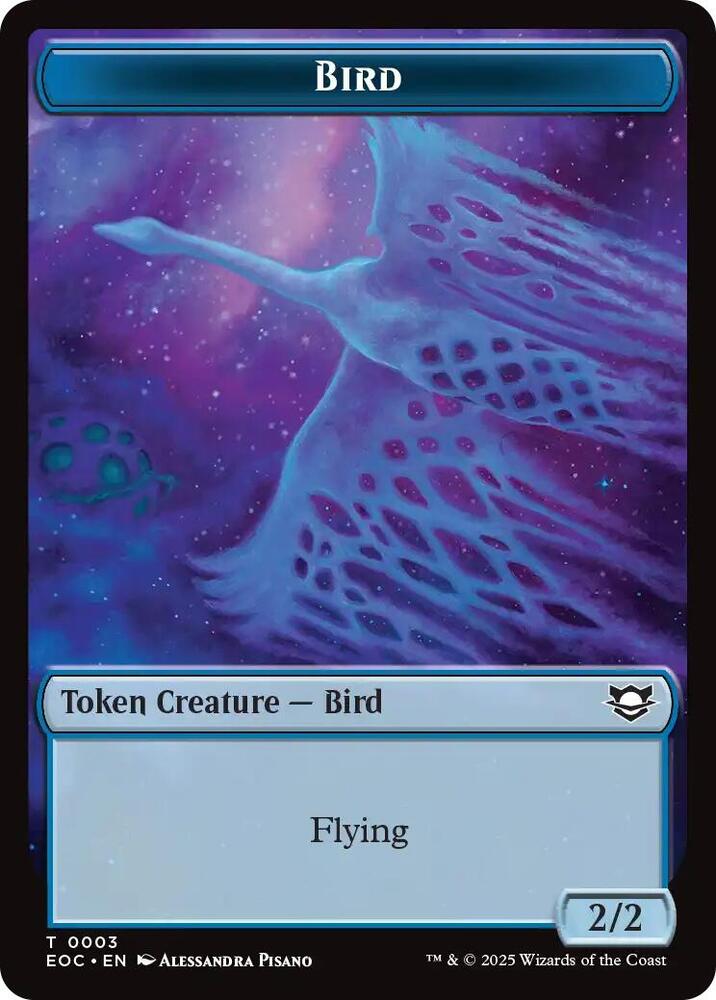Bird // Golem (0012) Double-Sided Token