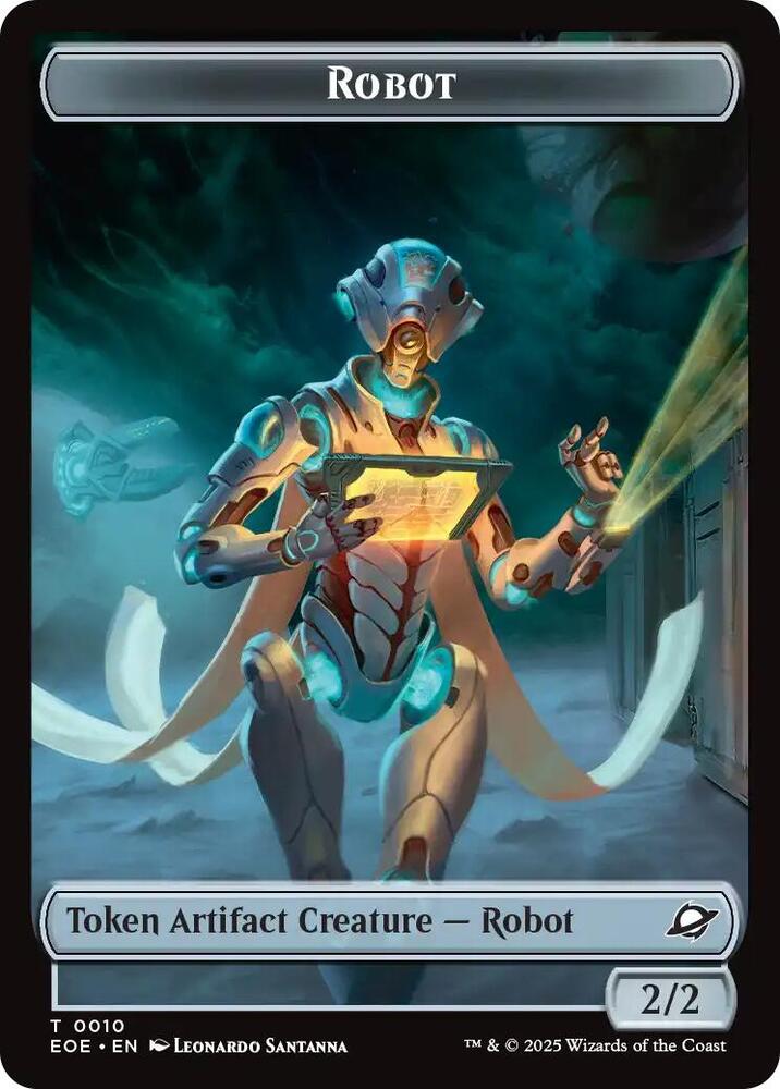 Robot // Drone Double-Sided Token