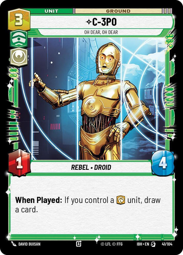 C-3PO - Oh Dear, Oh Dear (41/104) - Star Wars Unlimited