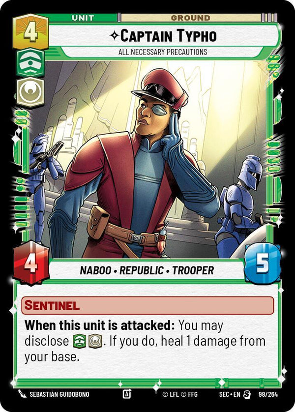 Captain Typho - All Necessary Precautions - Star Wars Unlimited
