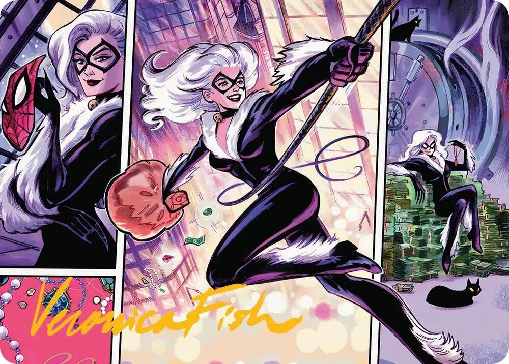 Black Cat, Cunning Thief Art Card (Gold-Stamped Signature)