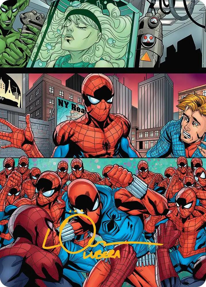 The Clone Saga Art Card (Gold-Stamped Signature)