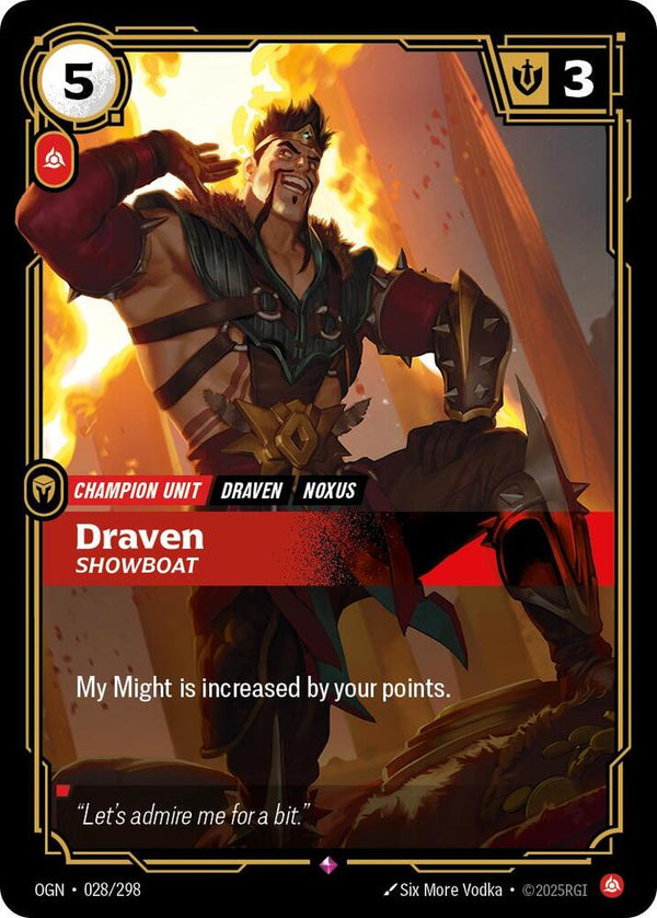 Draven - Showboat - Riftbound: League of Legends TCG