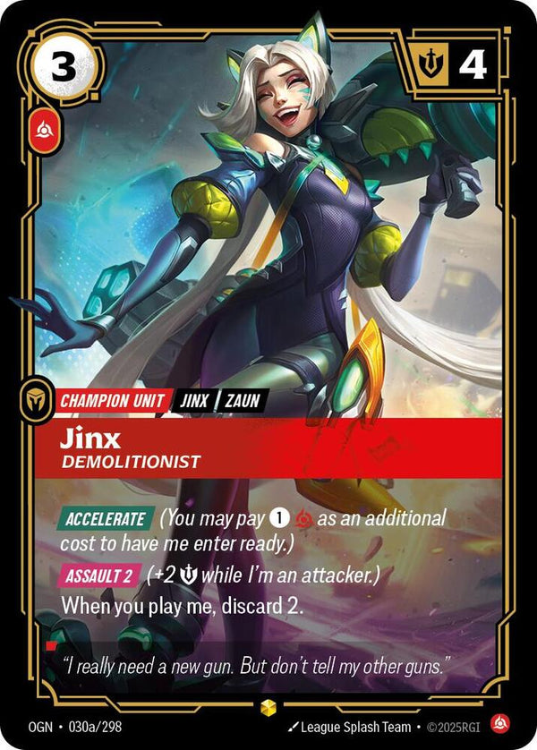 Jinx - Demolitionist (Alternate Art) - Riftbound: League of Legends TCG