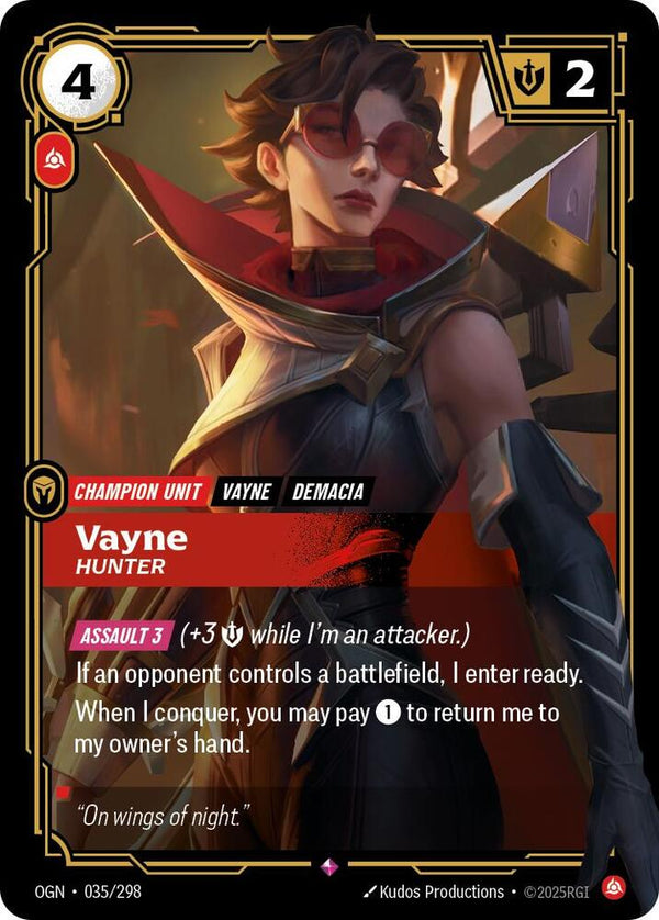 Vayne - Hunter - Riftbound: League of Legends TCG