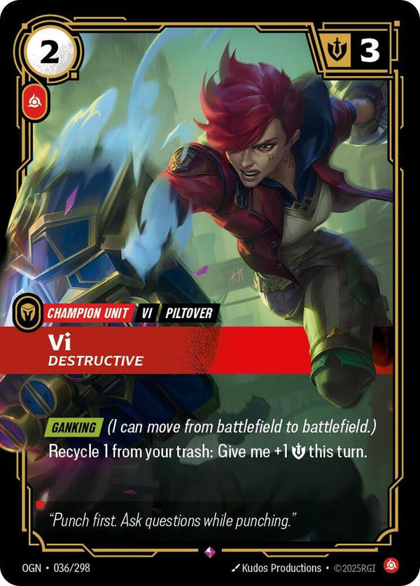 Vi - Destructive - Riftbound: League of Legends TCG