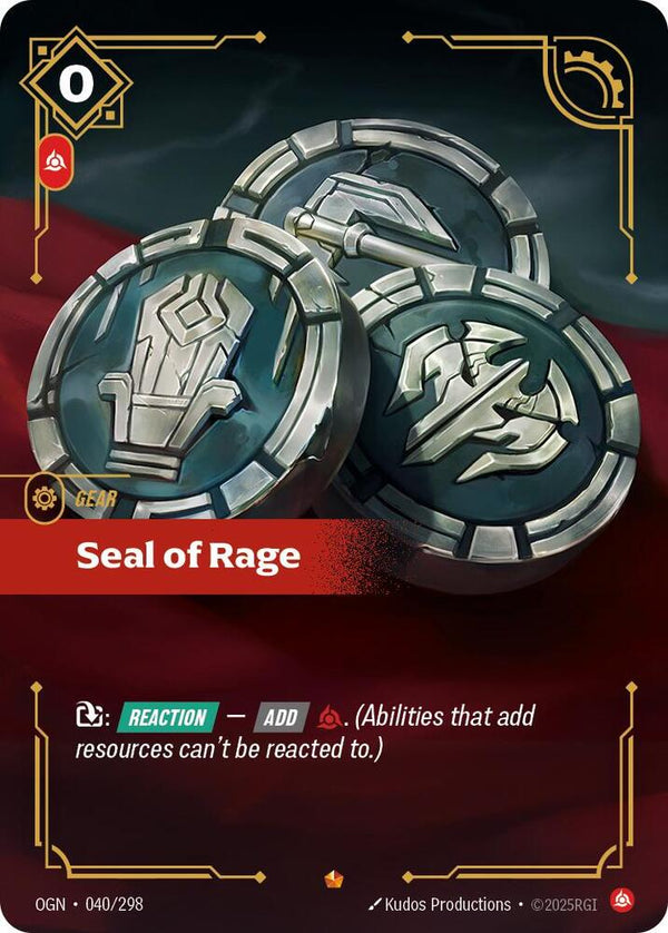 Seal of Rage - Riftbound: League of Legends TCG