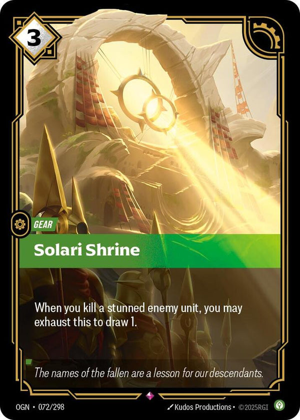 Solari Shrine - Riftbound: League of Legends TCG
