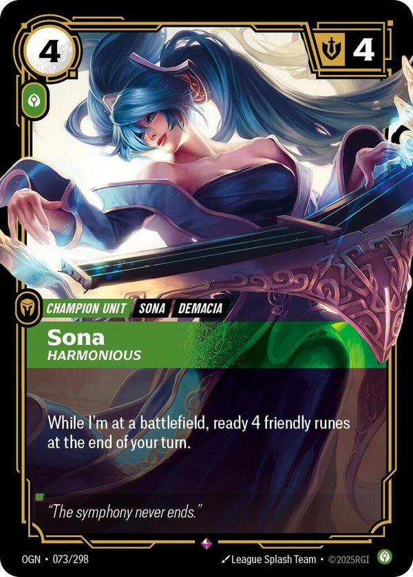 Sona - Harmonious - Riftbound: League of Legends TCG