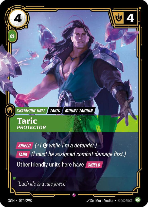 Taric - Protector - Riftbound: League of Legends TCG