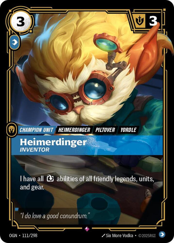 Heimerdinger - Inventor - Riftbound: League of Legends TCG