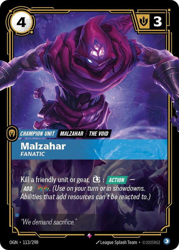 Malzahar - Fanatic - Riftbound: League of Legends TCG