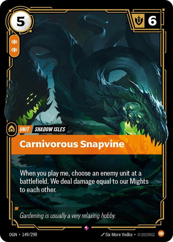 Carnivorous Snapvine - Riftbound: League of Legends TCG