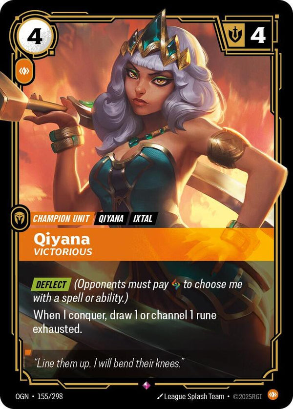 Qiyana - Victorious - Riftbound: League of Legends TCG