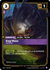 Kog'Maw - Caustic - Riftbound: League of Legends TCG