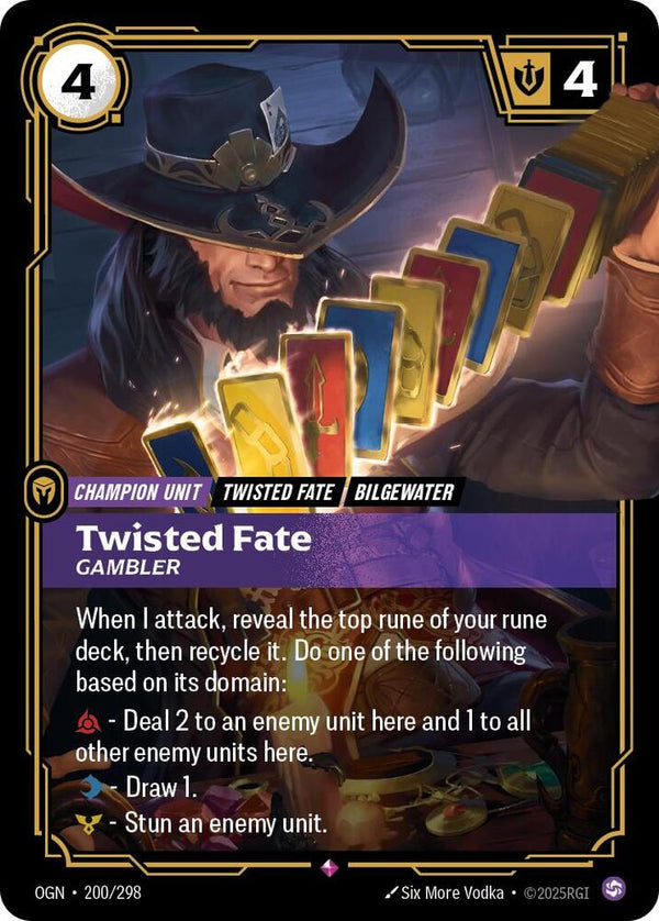 Twisted Fate - Gambler - Riftbound: League of Legends TCG