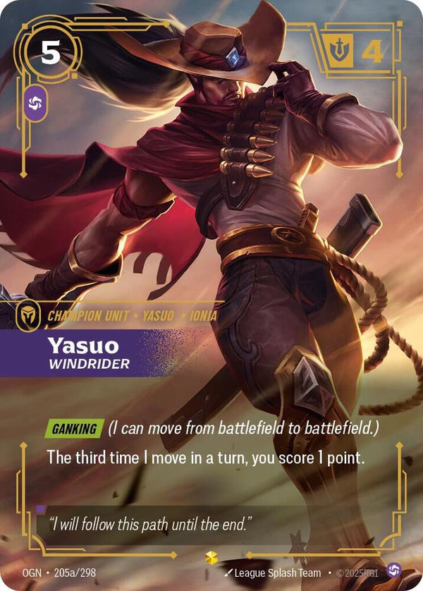 Yasuo - Windrider (Alternate Art) - Riftbound: League of Legends TCG