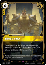King's Edict - Riftbound: League of Legends TCG