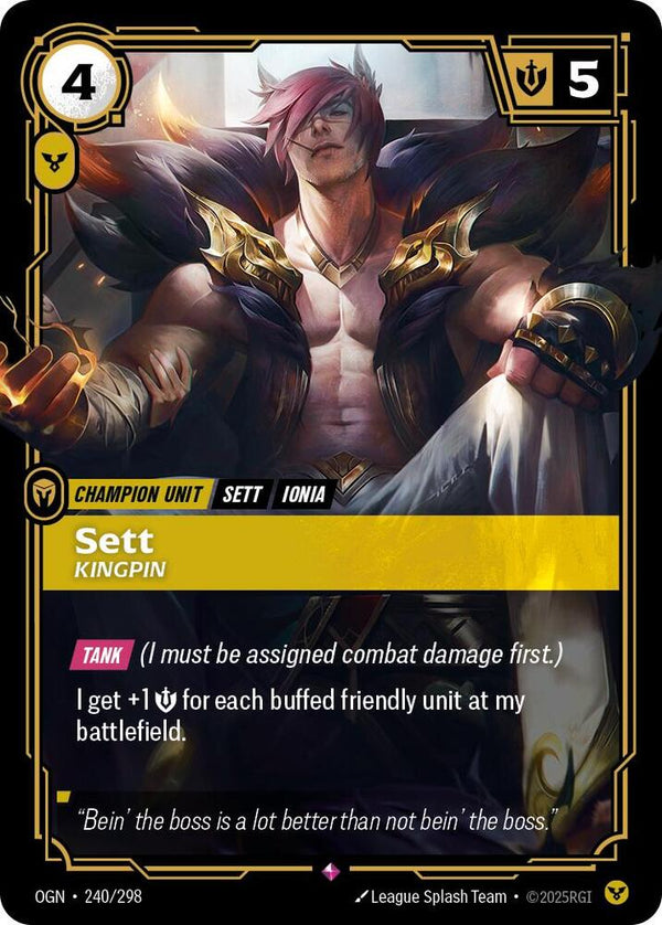 Sett - Kingpin - Riftbound: League of Legends TCG