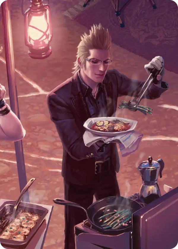 Campsite Cuisine Scene Art Card - Magic: The Gathering