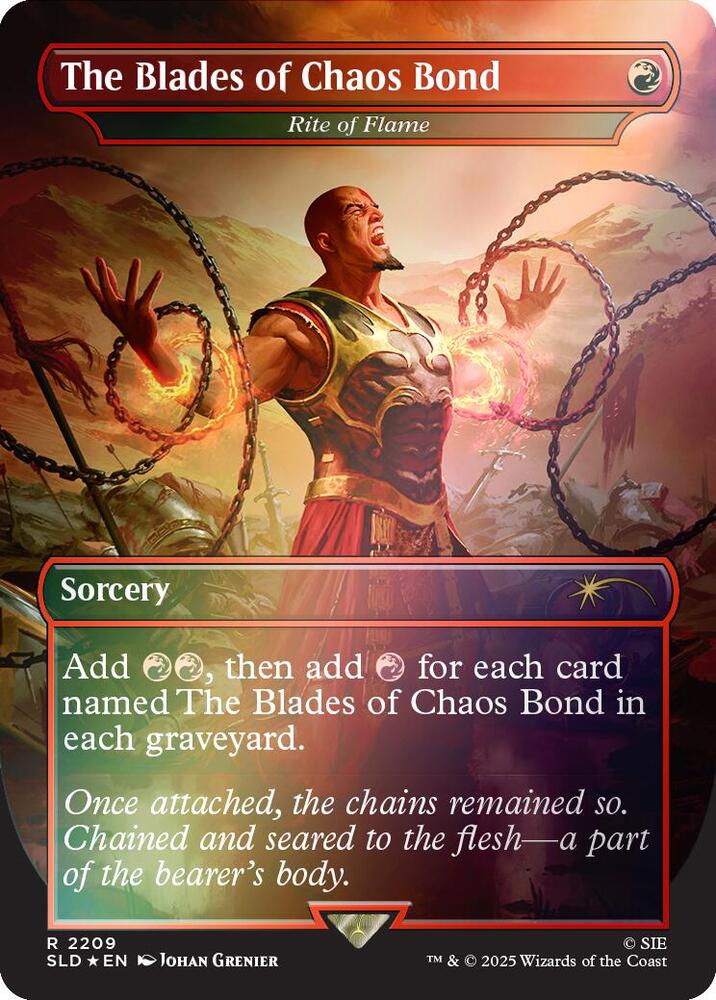DUPLICATE The Blades of Chaos Bond - Rite of Flame (Rainbow Foil)