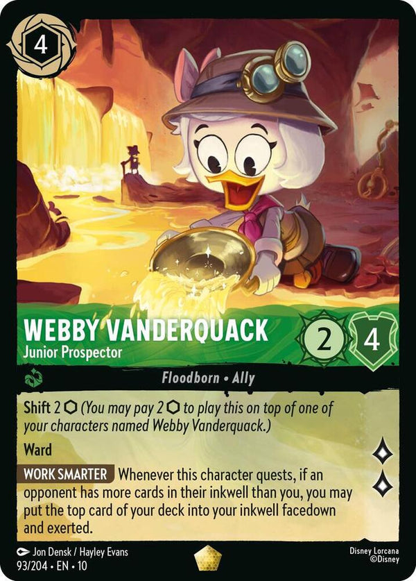 Webby Vanderquack - Junior Prospector - Disney Lorcana