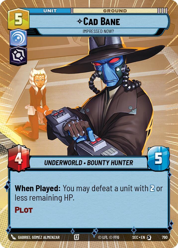 Cad Bane - Impressed Now? (Hyperspace Foil)