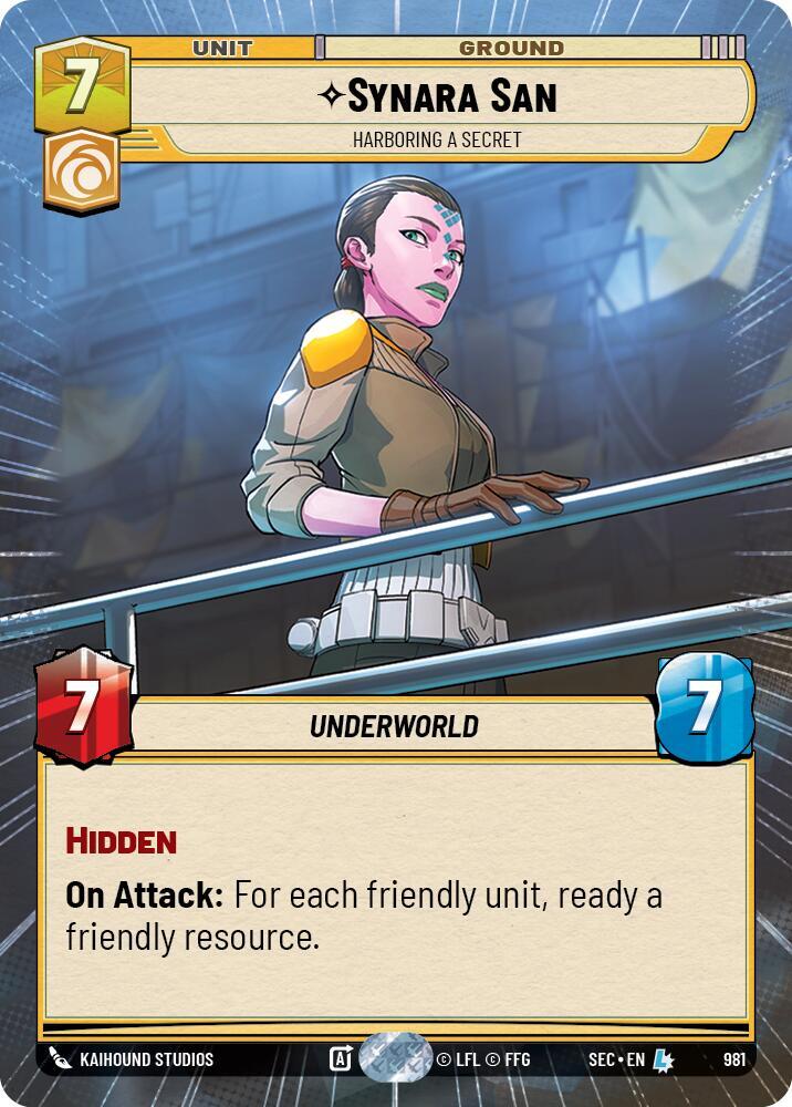 Synara San - Harboring a Secret (Hyperspace Foil)