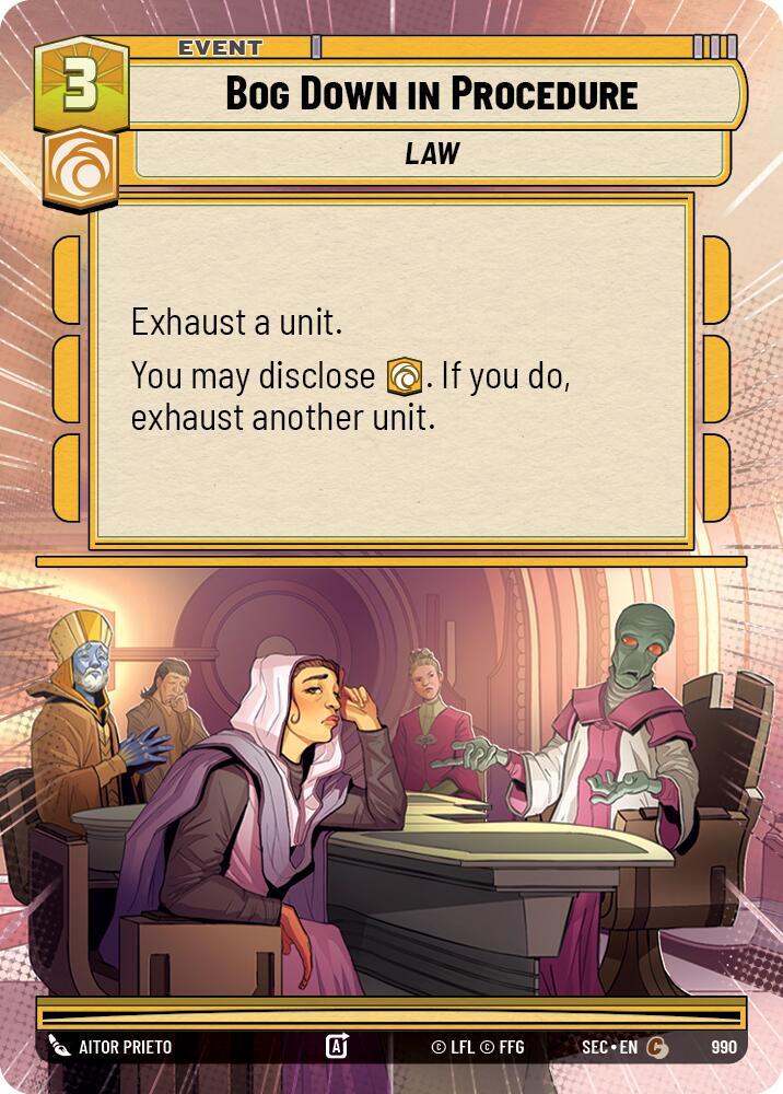 Bog Down in Procedure (Hyperspace Foil)