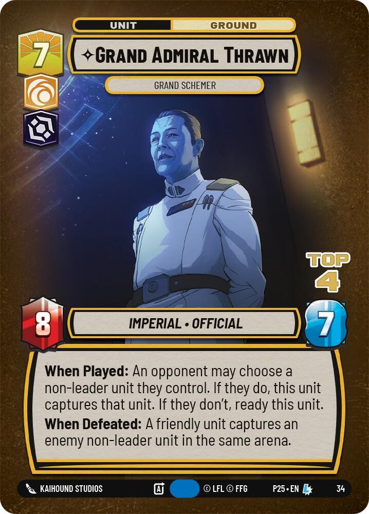 Grand Admiral Thrawn - Grand Schemer (Top 4)
