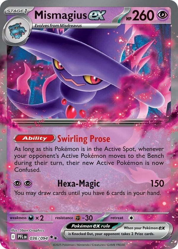 Mismagius ex - 036/094 (PFL 036/094) - Pokémon
