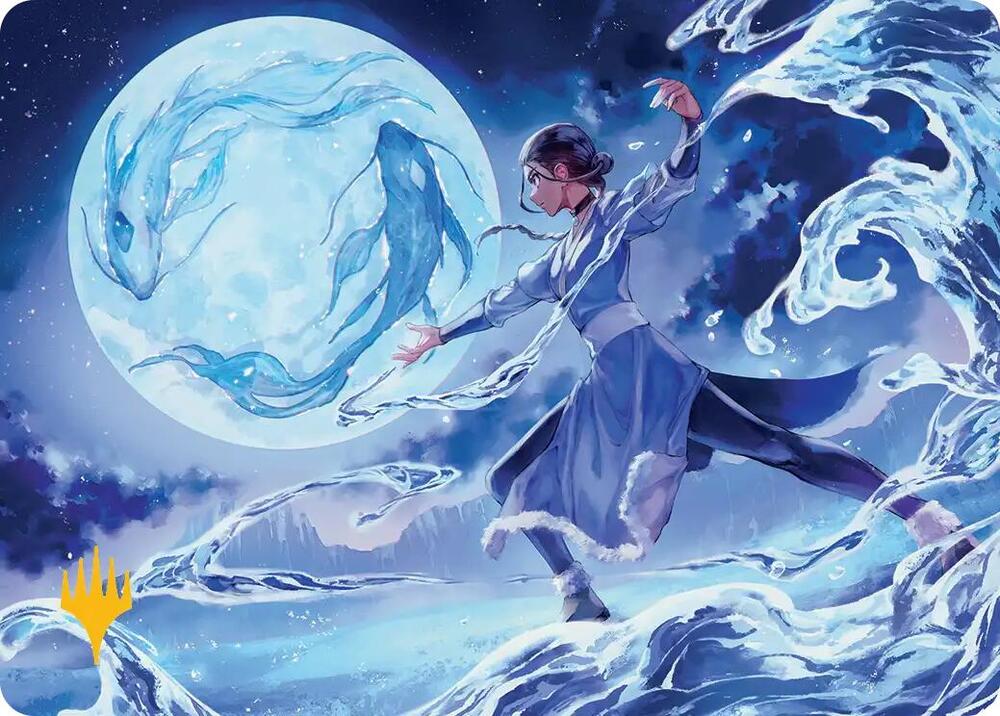 Waterbender Ascension Art Card (Gold-Stamped Planeswalker Symbol)