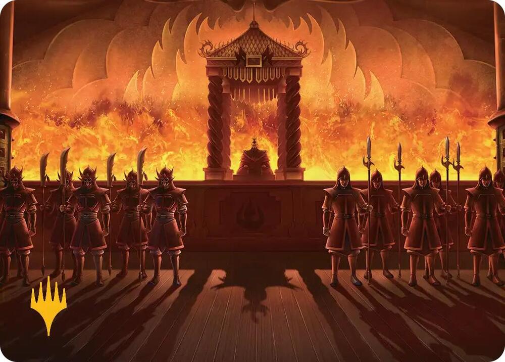 Fire Lord Ozai Art Card (Gold-Stamped Planeswalker Symbol)