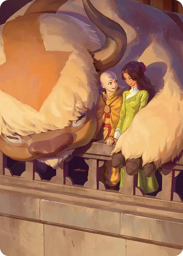Aang and Katara Art Card