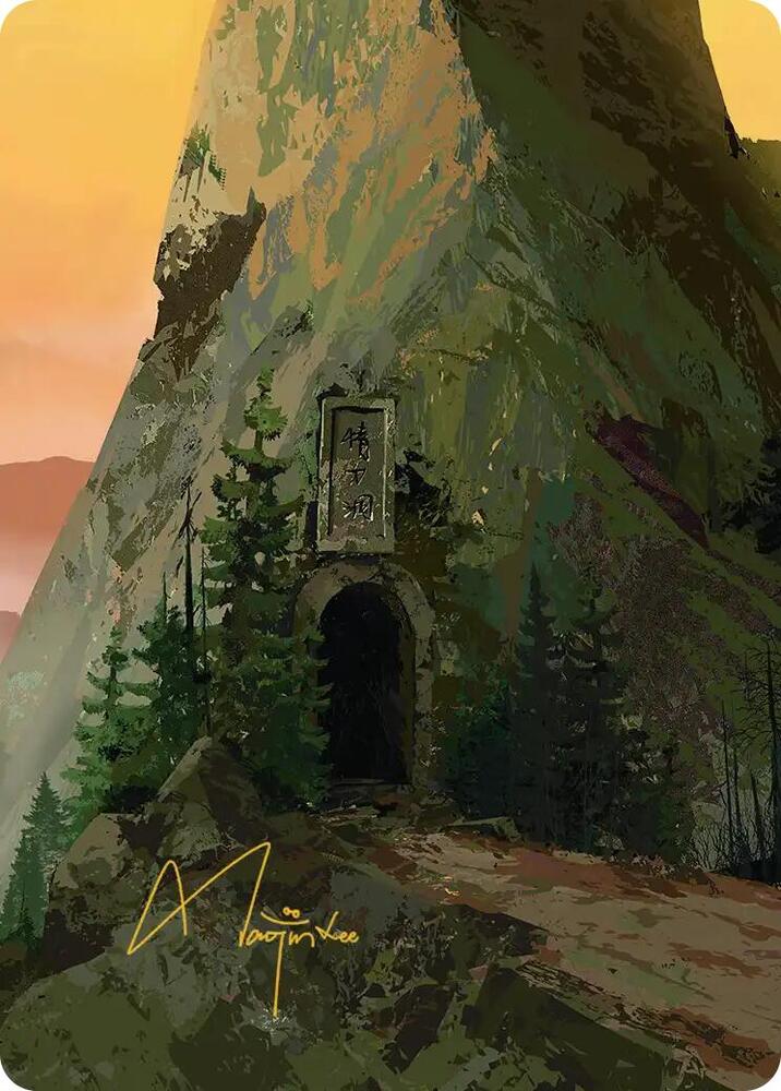 Mountain Art Card (Gold-Stamped Signature)