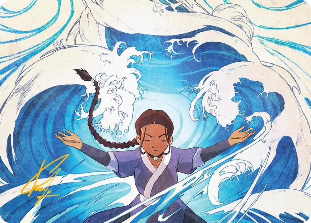Katara, Water Tribe's Hope Art Card (Gold-Stamped Signature)