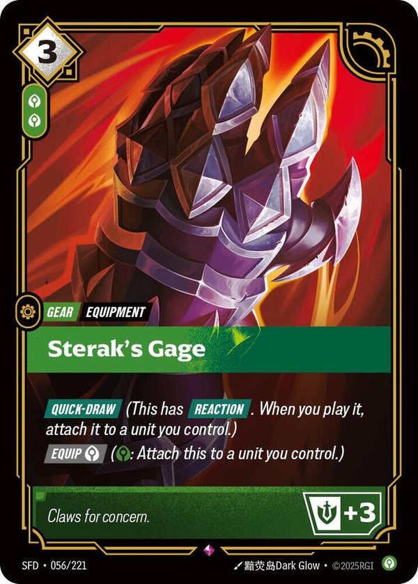 Sterak's Gage - Riftbound: League of Legends TCG