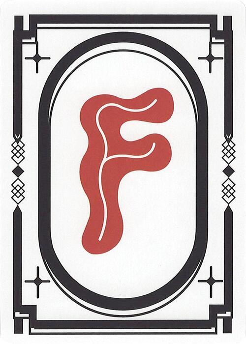 Letter Card - F