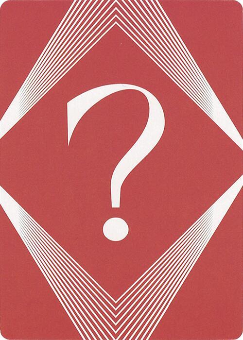 Question Mark Insert Card