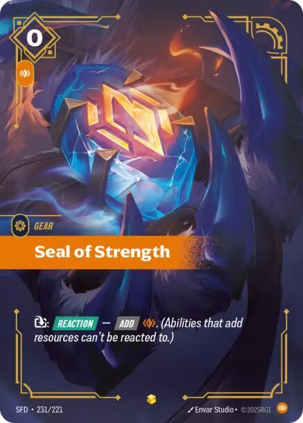 Seal of Strength (Overnumbered) - Riftbound: League of Legends TCG