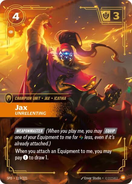 Jax - Unrelenting - Riftbound: League of Legends TCG
