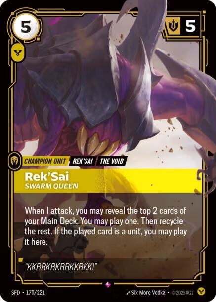 Rek'Sai - Swarm Queen - Riftbound: League of Legends TCG