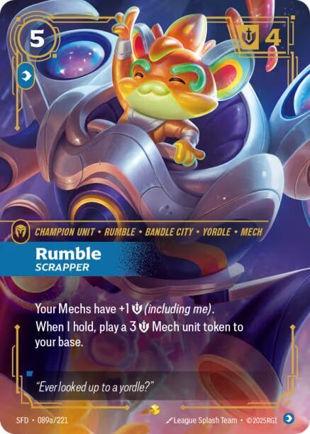 Rumble - Scrapper (Alternate Art) - Riftbound: League of Legends TCG