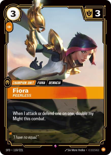 Fiora - Peerless - Riftbound: League of Legends TCG