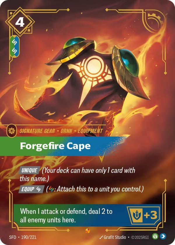 Forgefire Cape - Riftbound: League of Legends TCG