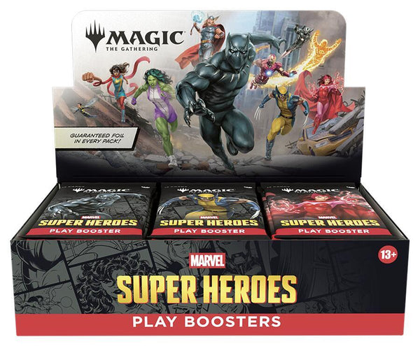 Marvel Super Heroes - Play Booster Display - Magic: The Gathering