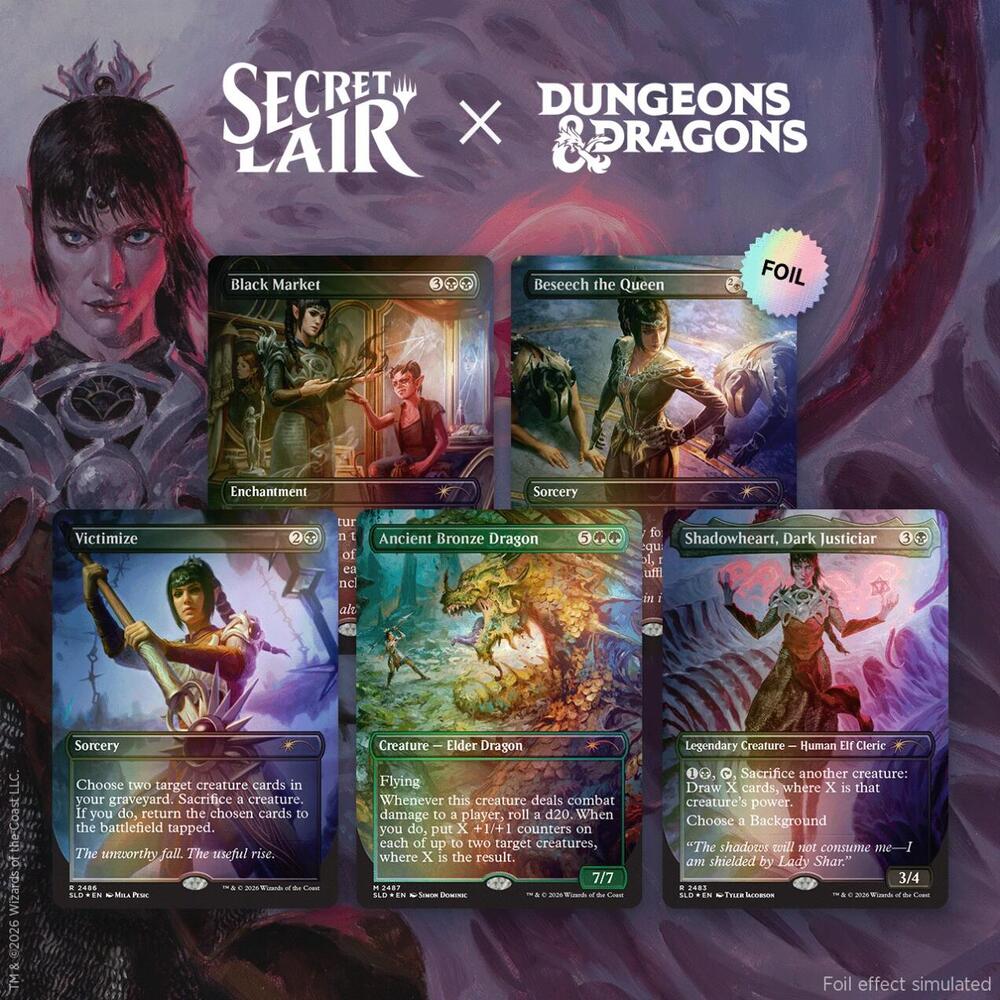 Secret Lair Drop: Secret Lair x Dungeons & Dragons: Shadowheart’s Devotion - Traditional Foil Edition
