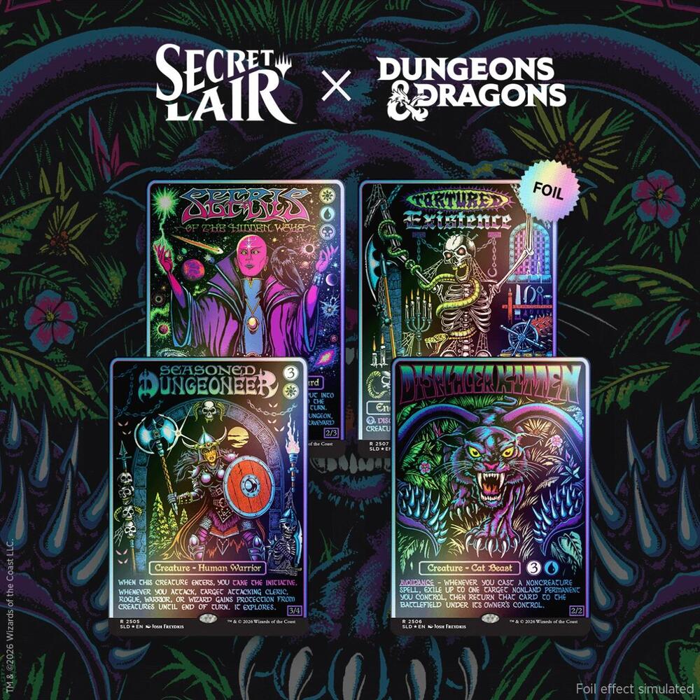 Secret Lair Drop: Secret Lair x Dungeons & Dragons: Black Lights & Dark Dungeons - Traditional Foil Edition